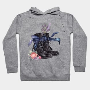 Boots and Bows with Flowers Hoodie